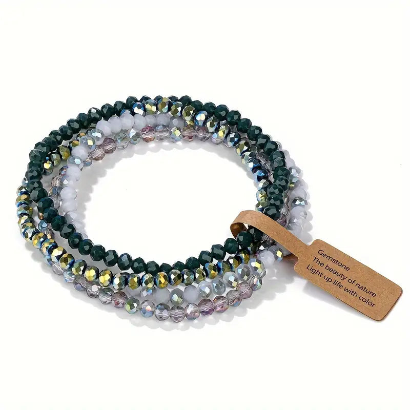 Emerald Bracelet Set