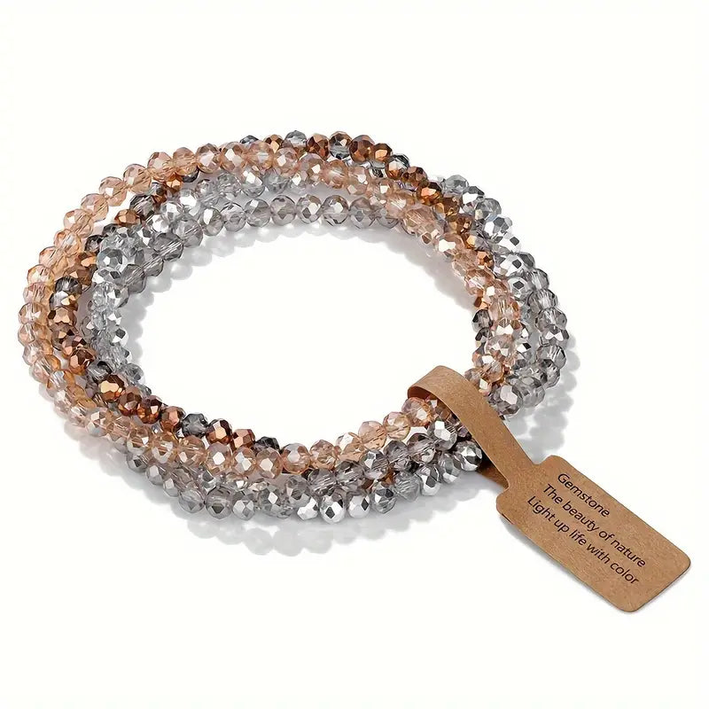 Grey Latte Bracelet Set