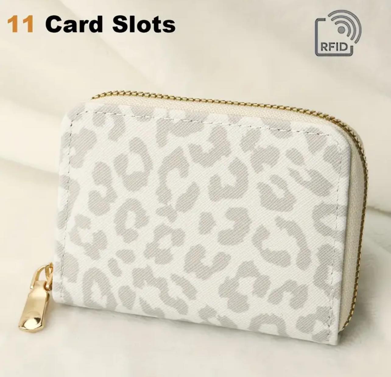 Grey Leopard Wallet