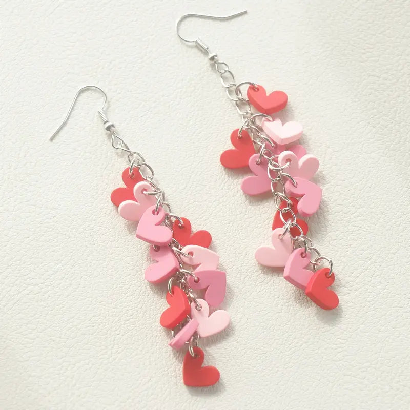 Multi Heart Earrings