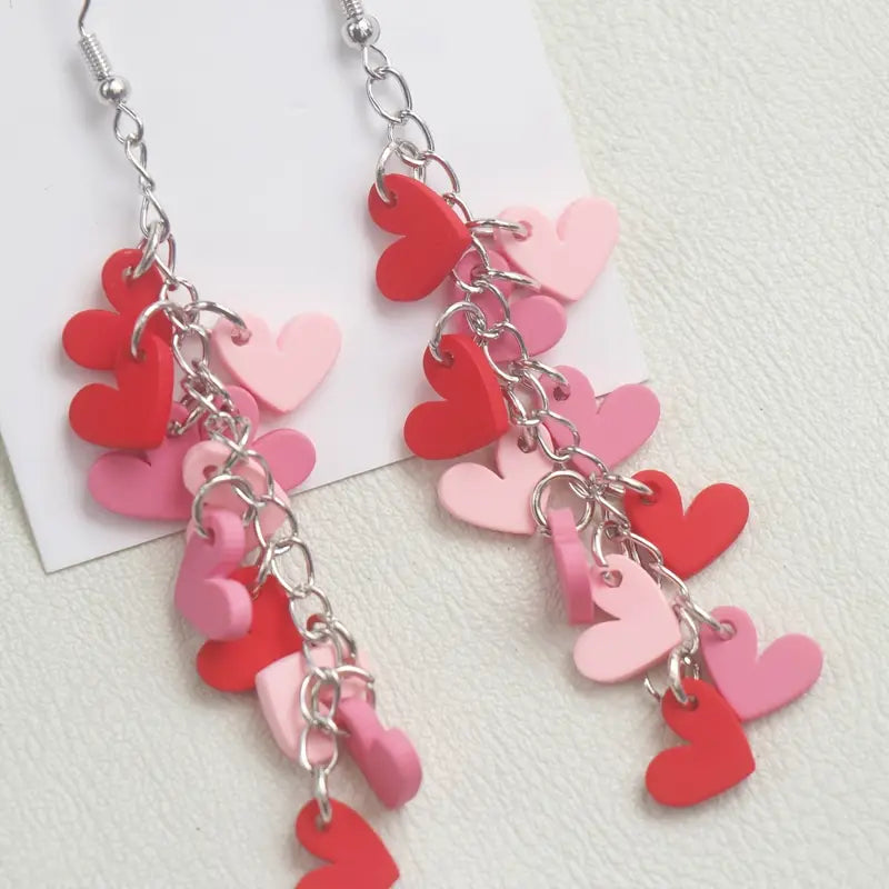 Multi Heart Earrings