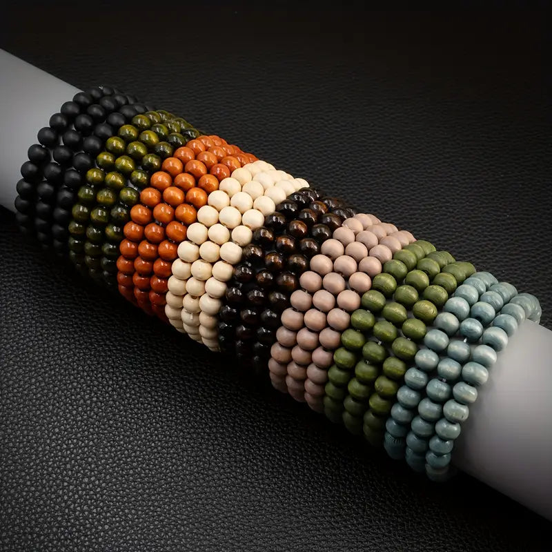 Wood Bead Bracelets