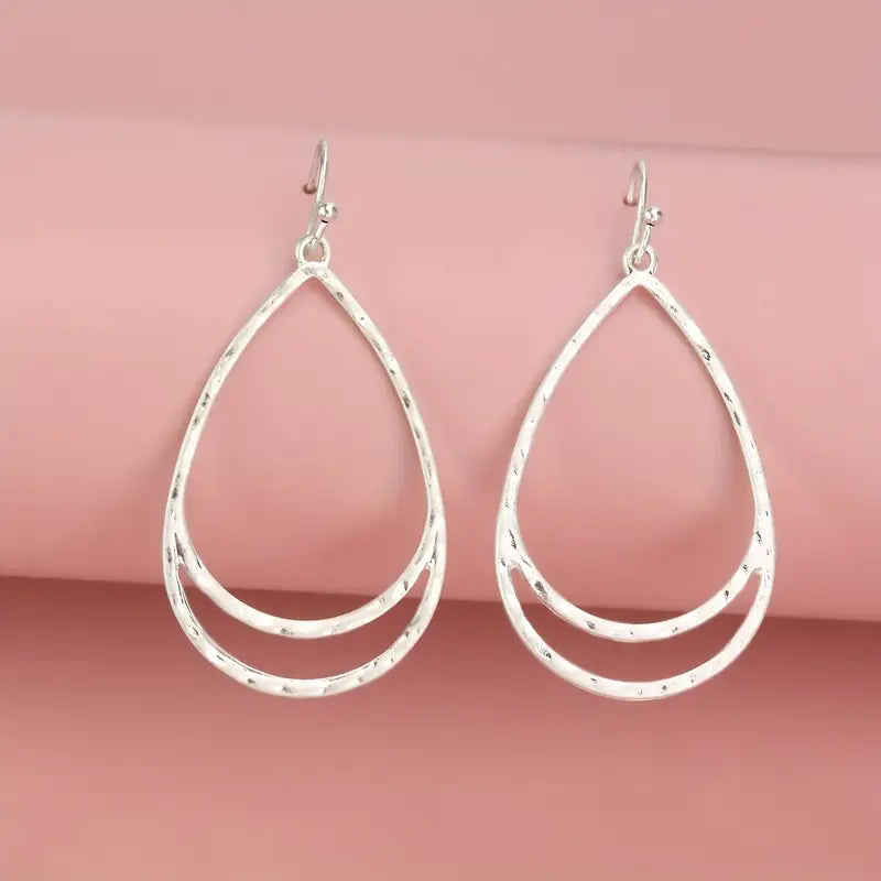 Silver or Gold Teardrop
