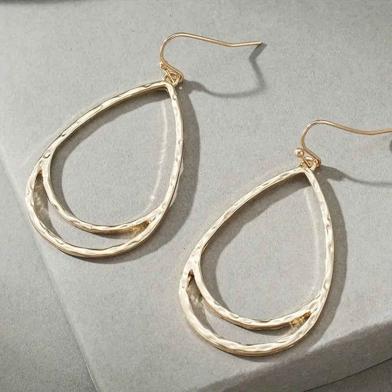 Silver or Gold Teardrop